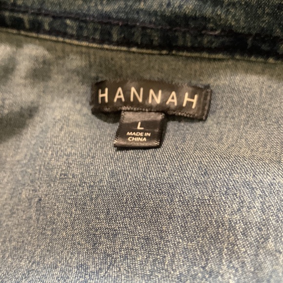 Hannah Jean Long Sleeve Shirt Size L - Picture 8 of 16